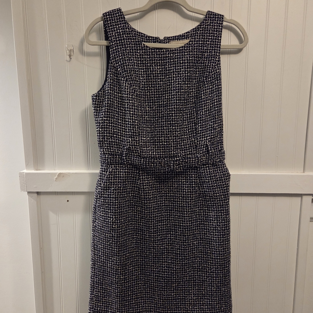 Banana Republic‎ Black and White Pat Midi Dress